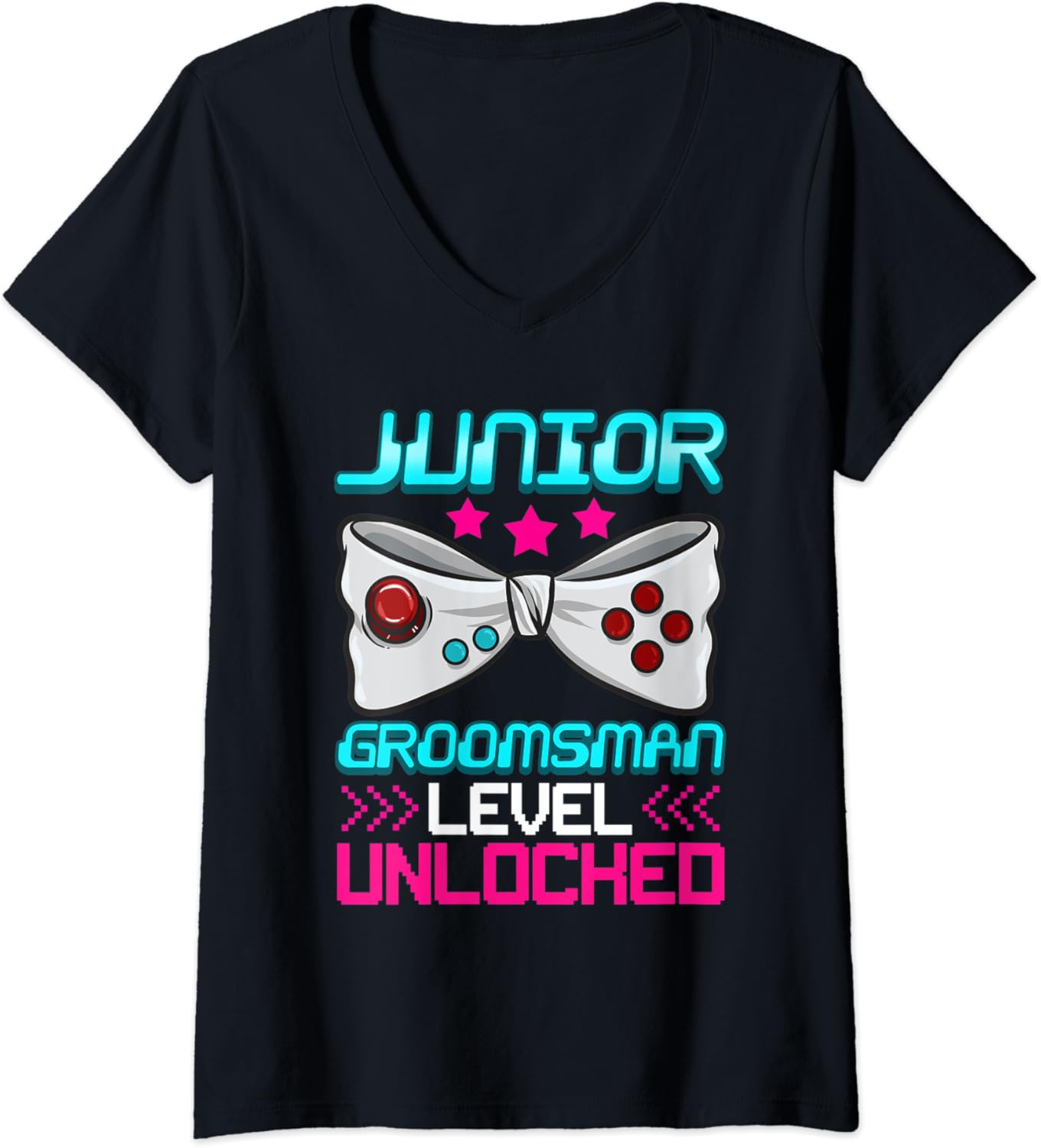 Amazon.com: Womens Junior Groomsman Gaming Wedding Party Jr Boys V-Neck